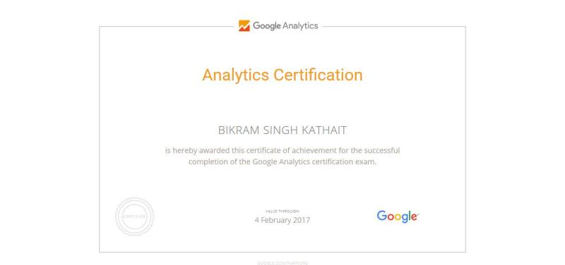 Google Analytics Certification